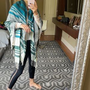 Nido Norte Ireland Green White Plaid Throw Blanket